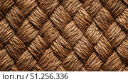 Intricately Woven Natural Fiber Texture Showcasing Beautiful Patterns and Earthy Tones for Decorative and Craft Purposes. Стоковое AI-изображение, AI-художник Башкирова Анна / Фотобанк Лори
