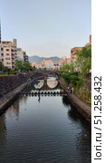 Nagasaki, Japan - May 12, 2025. Megane Bridge. Стоковое фото, фотограф Константин Никитеев / Фотобанк Лори