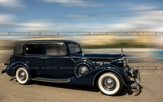 1937 Packard Super Eight Convertible. Стоковое фото, фотограф Iva Noel / Фотобанк Лори