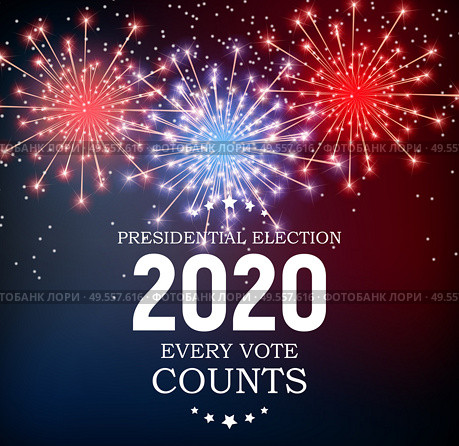 2020 United States of America Presidential Election Background. Vector Illustration EPS10. 2020 United States of America Presidential Election Background. Vector Illustration. Стоковая иллюстрация, агентство Ingram Publishing / Фотобанк Лори