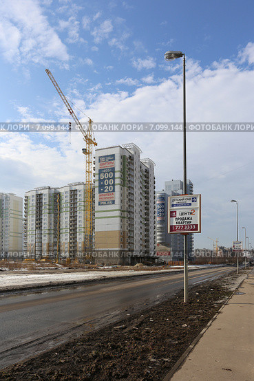 3-й квартал микрорайона Центр-2, Московская область, Железнодорожный (2015 год). Редакционное фото, фотограф Алексей Гусев / Фотобанк Лори