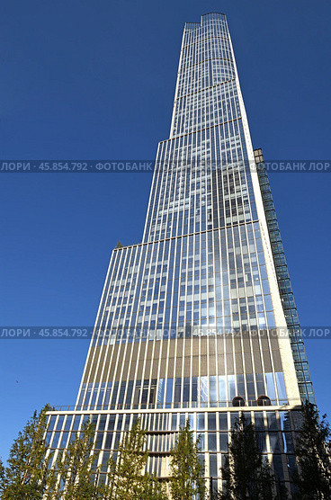 35 Hudson Yards, mixed-use skyscraper in Manhattan's West Side composed of apartment units and hotel. New York City, United States. Редакционное фото, фотограф Валерия Попова / Фотобанк Лори