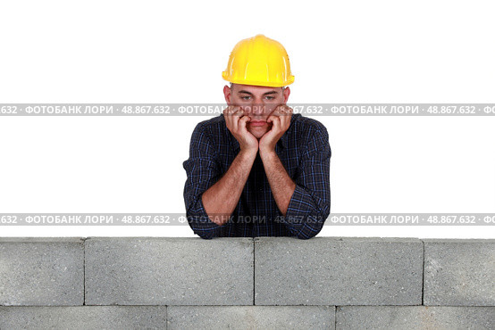A bored mason. Стоковое фото, агентство Ingram Publishing / Фотобанк Лори