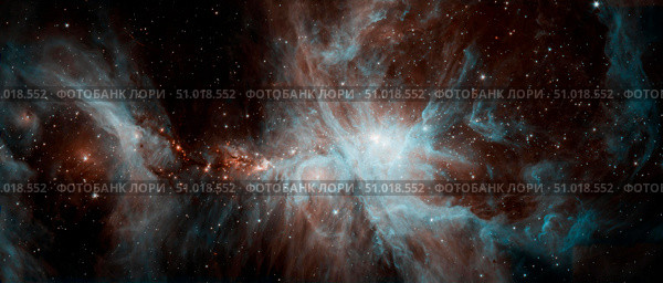 A colony of hot young stars in the Orion Nebula. Стоковое фото, фотограф Stocktrek Images, Inc. / ТАСС / Фотобанк Лори