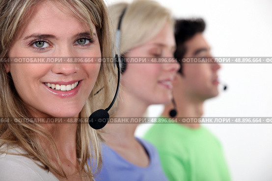 A customer service hotline. Стоковое фото, агентство Ingram Publishing / Фотобанк Лори