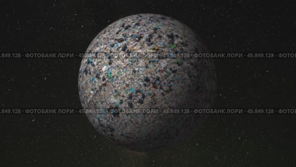 A globe of the earth full of trash. Стоковая анимация, аниматор Михаил Коханчиков / Фотобанк Лори