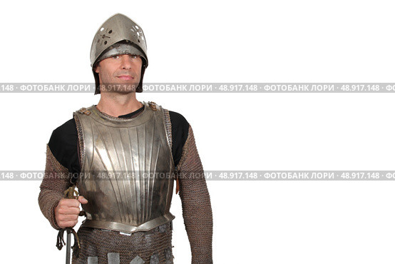 A knight in armor. Стоковое фото, агентство Ingram Publishing / Фотобанк Лори