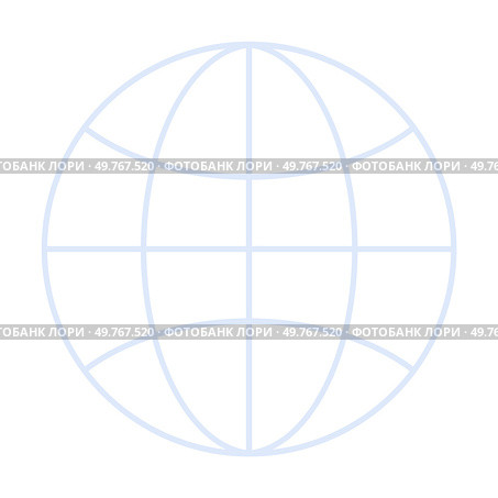 A simple globe grid with longitudinal and latitudinal lines. Ideal for technology, connectivity, global business, geography, networking themes. Minimalistic vector style. Blue and white colours.. Global Network Connection Grid with Transparent Background and Simple Line Art. Стоковая иллюстрация, агентство Ingram Publishing / Фотобанк Лори