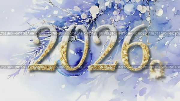 A Stylish and Elegant Background for Winter and New Year Celebrations in Blue and Silver. Стоковое AI-видео, аниматор Лариса Пономарева / Фотобанк Лори