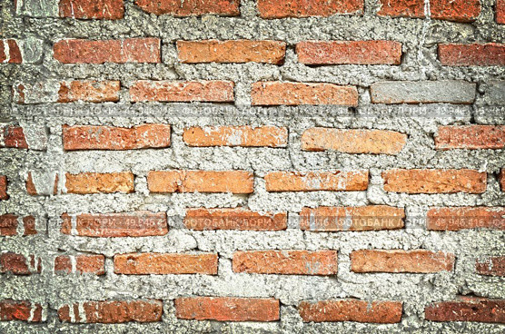 a texture of brick wall background. Стоковое фото, агентство Ingram Publishing / Фотобанк Лори