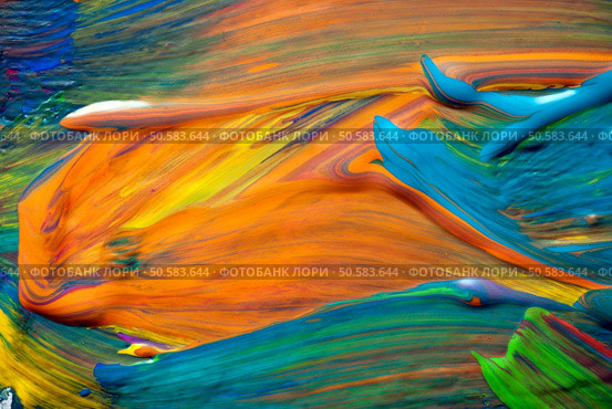 Abstract art backgrounds. Hand-painted background. Стоковое фото, агентство Ingram Publishing / Фотобанк Лори