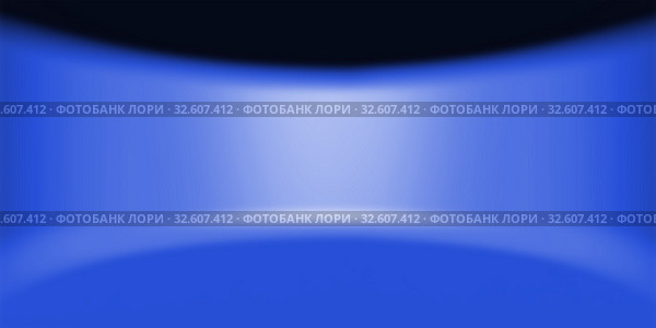 Abstract dark bkue round interior background, 3d. Стоковая иллюстрация, иллюстратор EugeneSergeev / Фотобанк Лори