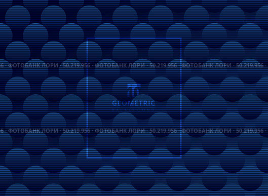 Abstract dark blue circles pattern subtle background and texture. Luxury style trellis. Repeat geometric. Vector illustration. Стоковая иллюстрация, агентство Ingram Publishing / Фотобанк Лори