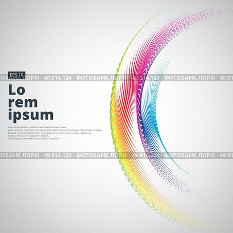 abstract halftone vectors swirl circle semicircle curve colorful vector on white background for print ad, magazine, leaflet, brochure, poster. Стоковая иллюстрация, агентство Ingram Publishing / Фотобанк Лори