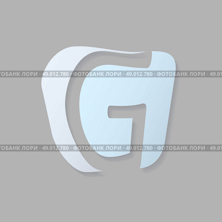 Abstract icon based on the letter g. Стоковая иллюстрация, агентство Ingram Publishing / Фотобанк Лори