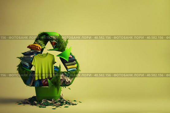 Abstract illustration of overproduction and overabundance of things. Стоковое AI-изображение, AI-художник Мария Фадеева / Фотобанк Лори
