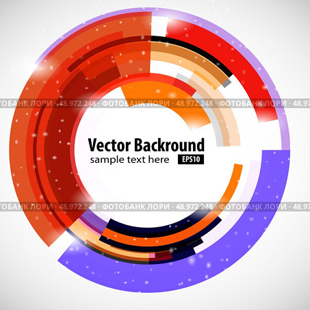 Abstract modern technology circle. Vector illustration. Abstract background for your business artwork. Стоковая иллюстрация, агентство Ingram Publishing / Фотобанк Лори