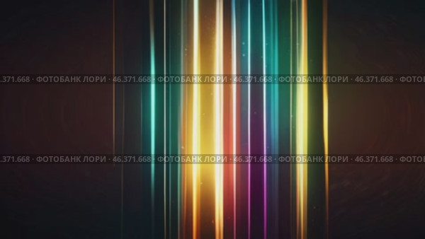 Abstract Multicoloured rays of light dance in a mesmerising visual celebration of radiance and brilliance - a designer backdrop. Стоковое AI-видео, аниматор Оксана Медведева / Фотобанк Лори