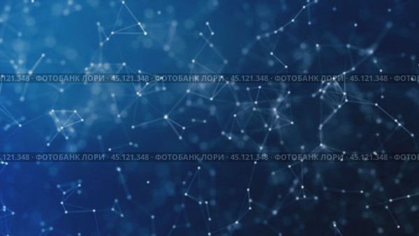 Abstract plexus network forming connections. Стоковое видео, видеограф Данил Руденко / Фотобанк Лори