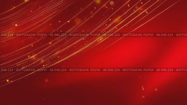 Abstract red background with golden bokeh lights and shimmering particles creating a festive atmosphere, ideal for holiday celebrations, invitations, or seasonal promotions. Стоковое AI-видео, аниматор Ирина Ручушкина / Фотобанк Лори