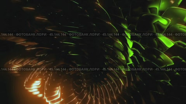 Abstract spherical object spinning and changing scale. Стоковое видео, видеограф Данил Руденко / Фотобанк Лори
