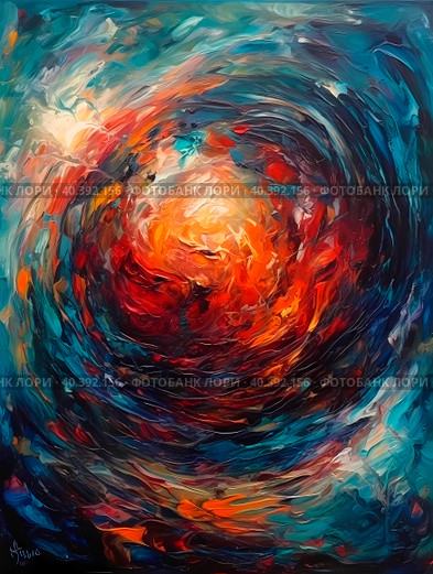 Abstract spiral tunnel of beautiful flying glowing magical objects. Abstract background. Generative artificial intelligence. Стоковое AI-изображение, AI-художник Ярославский Максим / Фотобанк Лори