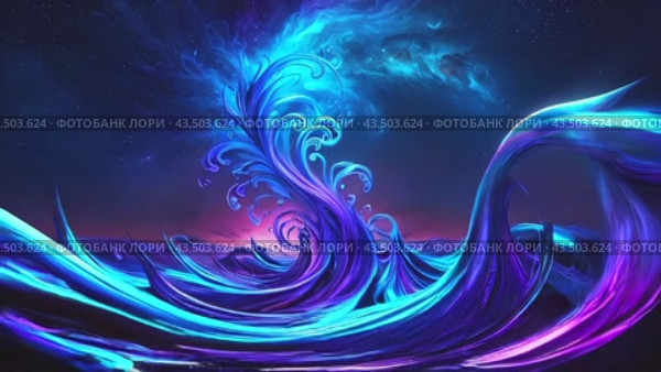 Абстрактная волна. Abstract wave. Стоковое AI-видео, аниматор Irina Khaliavina / Фотобанк Лори