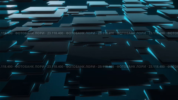 Абстрактный фон с квадратами. Стоковая анимация, аниматор Роман Будников / Фотобанк Лори