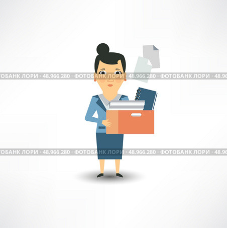 Accountant is documents and accounts. Стоковая иллюстрация, агентство Ingram Publishing / Фотобанк Лори