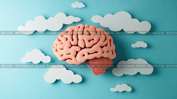 adaptability bouncing brain ai generated. Стоковое AI-изображение, AI-художник Vectorwin / Фотобанк Лори