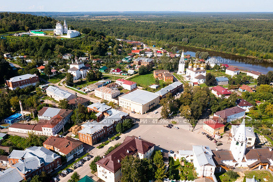 Aerial photo of Gorokhovets, Vladimir Oblast, Russia. Стоковое фото, фотограф Яков Филимонов / Фотобанк Лори