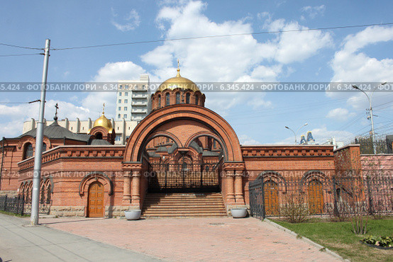 Александро-Невский собор в Новосибирске. Стоковое фото, фотограф Сергей Суслов / Фотобанк Лори