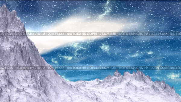 Alien Planet. Mountain. Animation. Panorama. 4K. Стоковая анимация, аниматор Parmenov Pavel / Фотобанк Лори