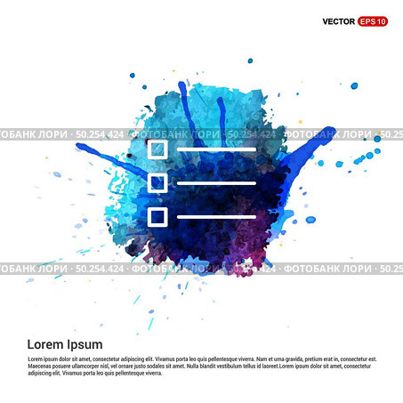Align text icon - Watercolor Background. Стоковая иллюстрация, агентство Ingram Publishing / Фотобанк Лори
