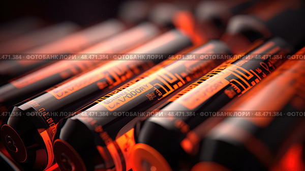 alkaline aa batteries ai generated. Стоковое AI-изображение, AI-художник Vectorwin / Фотобанк Лори