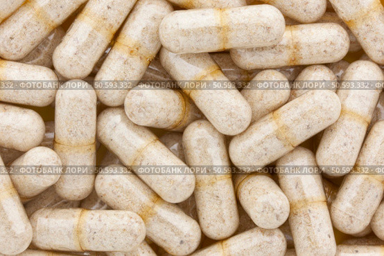 All Natural Dietary Fiber Supplement in Capsule Form. Стоковое фото, агентство Ingram Publishing / Фотобанк Лори