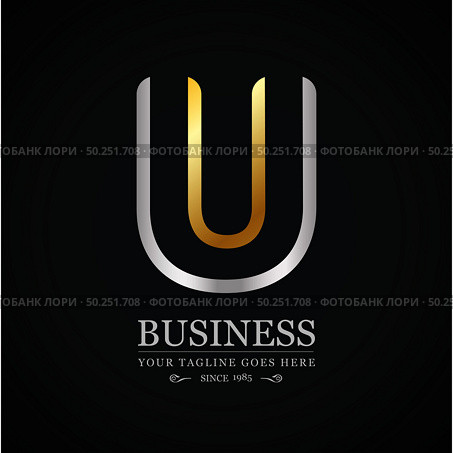 Alphabetic logo design with elegent design and typography vector. Стоковая иллюстрация, агентство Ingram Publishing / Фотобанк Лори