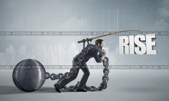 Ambitious employee heading for a rise. Стоковое фото, агентство Ingram Publishing / Фотобанк Лори