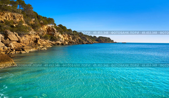 Ametlla L’ametlla de mar beach illot in Costa dorada of Tarragona in Catalonia. Стоковое фото, агентство Ingram Publishing / Фотобанк Лори