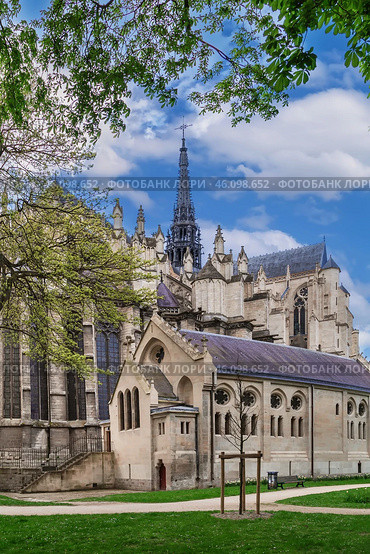 Amiens Cathedral, France (2016 год). Стоковое фото, фотограф Boris Breytman / Фотобанк Лори