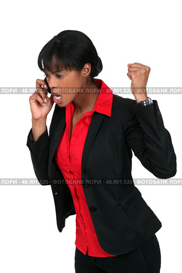 An angry businesswoman. Стоковое фото, агентство Ingram Publishing / Фотобанк Лори