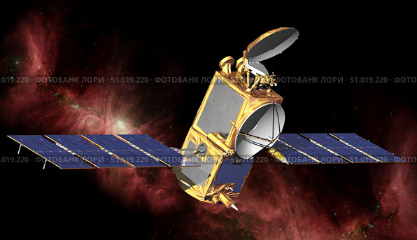 An artist's concept of the Ocean Surface Topography Mission/Jason-2 spacecraft in space. Стоковое фото, фотограф Stocktrek Images, Inc. / ТАСС / Фотобанк Лори
