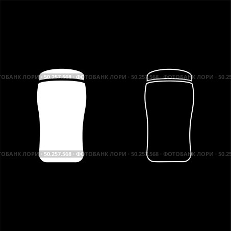 Antiperspirant dry Deodorant Cosmetic product icon outline set white color vector illustration flat style simple image. Antiperspirant dry Deodorant Cosmetic product icon outline set white color vector illustration flat style image. Стоковая иллюстрация, агентство Ingram Publishing / Фотобанк Лори