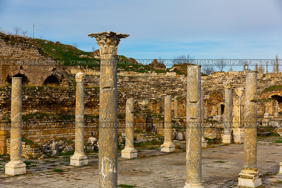 Aphrodisias theater and baths. Стоковое фото, фотограф Яков Филимонов / Фотобанк Лори