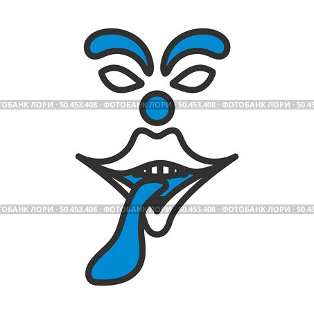 April Fool’s Day Icon. Editable Bold Outline With Color Fill Design. Vector Illustration. Стоковая иллюстрация, агентство Ingram Publishing / Фотобанк Лори