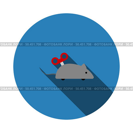April Fool’s Day Icon. Flat Circle Stencil Design With Long Shadow. Vector Illustration. Стоковая иллюстрация, агентство Ingram Publishing / Фотобанк Лори