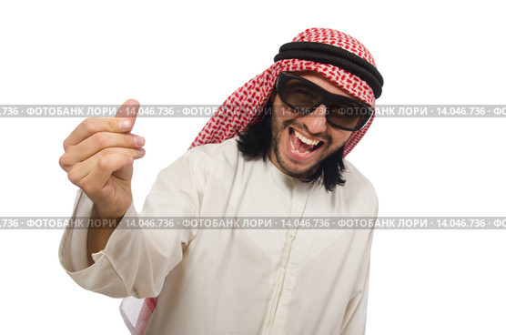 Arab businessman isolated on white. Стоковое фото, фотограф Elnur / Фотобанк Лори