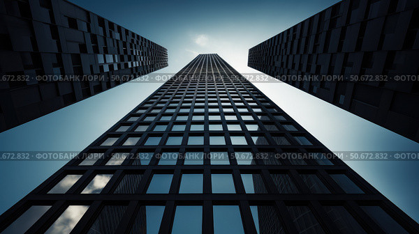 architecture black concrete ai generated. Стоковое AI-изображение, AI-художник Vectorwin / Фотобанк Лори