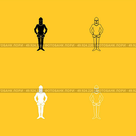 Armour black and white set icon .. Armour black and white set icon . Flat style . Стоковая иллюстрация, агентство Ingram Publishing / Фотобанк Лори