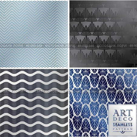 Art Deco vintage wallpaper pattern can be used for invitation, congratulation. Стоковая иллюстрация, агентство Ingram Publishing / Фотобанк Лори